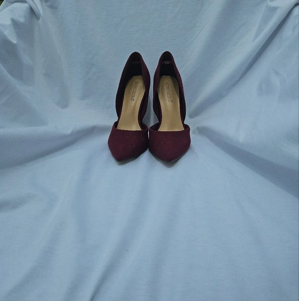 Shoe Dazzle Women's Pointed Stiletto Pumps in Wine